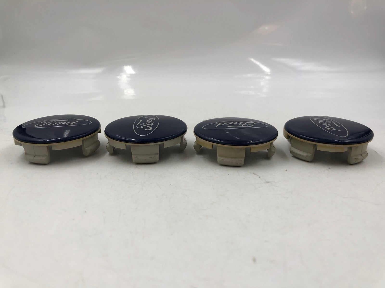 2013-2019 Ford Rim Wheel Center Cap Set of 4 Blue 2 inch OEM B03B34022