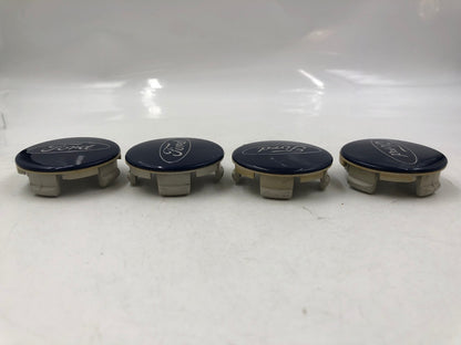 2013-2019 Ford Rim Wheel Center Cap Set of 4 Blue 2 inch OEM B03B34022