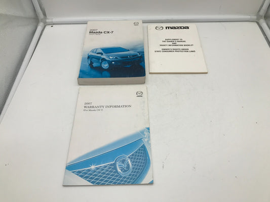 2007 Mazda CX-7 CX7 CX 7 Owners Manual Set OEM C03B32012