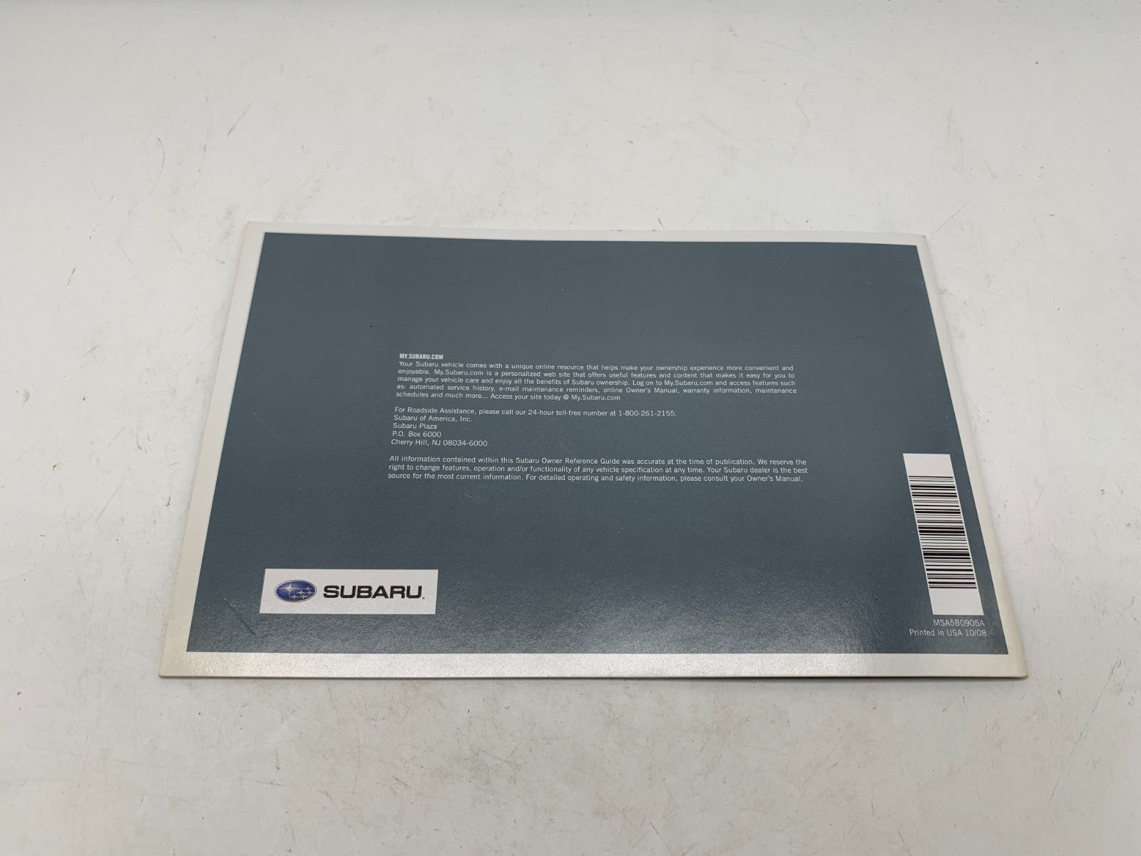 2009 Subaru Legacy Owners Manual Set OEM