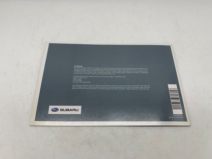 2009 Subaru Legacy Owners Manual Set OEM