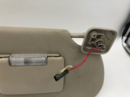 2009-2012 Ford Flex Passenger Sun Visor Beige Illuminated OEM C04B16026