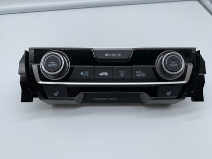 2016-2018 Honda Civic AC Heater Climate Control Unit OEM B01B55002