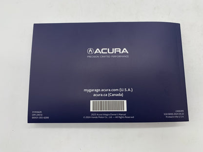 2025 Acura Integra Owners Manual Set with Case OEM