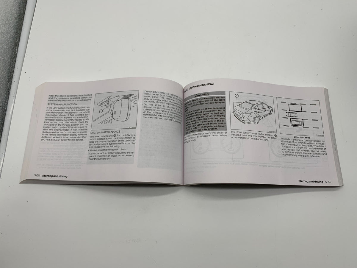 2022 Nissan Sentra Owners Manual Set with Case OEM C03B50013