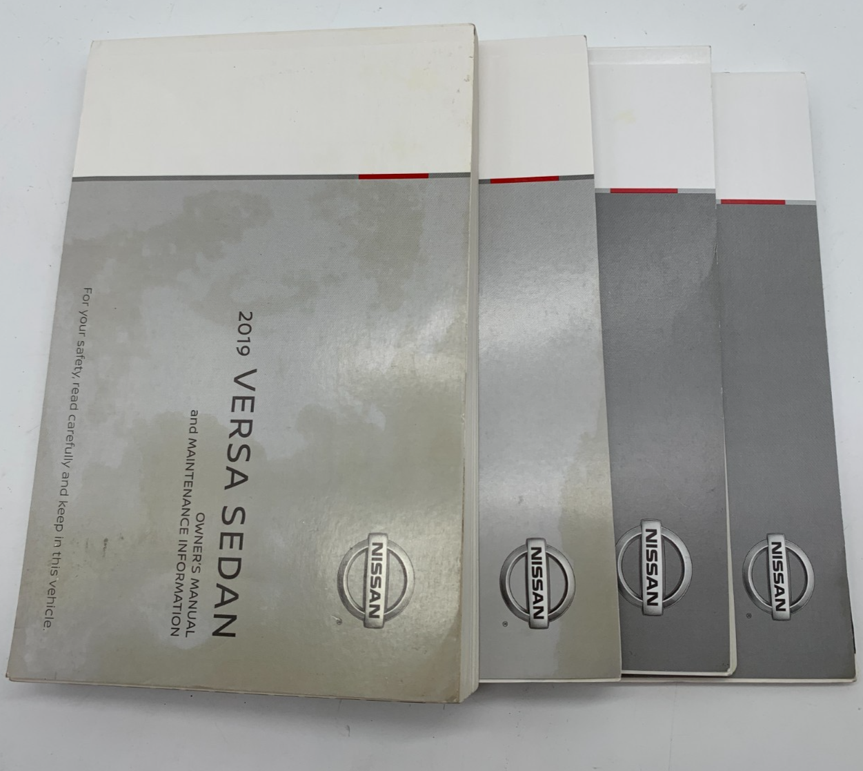 2019 Nissan Versa Sedan Owners Manual Set with Case OEM A01B30089