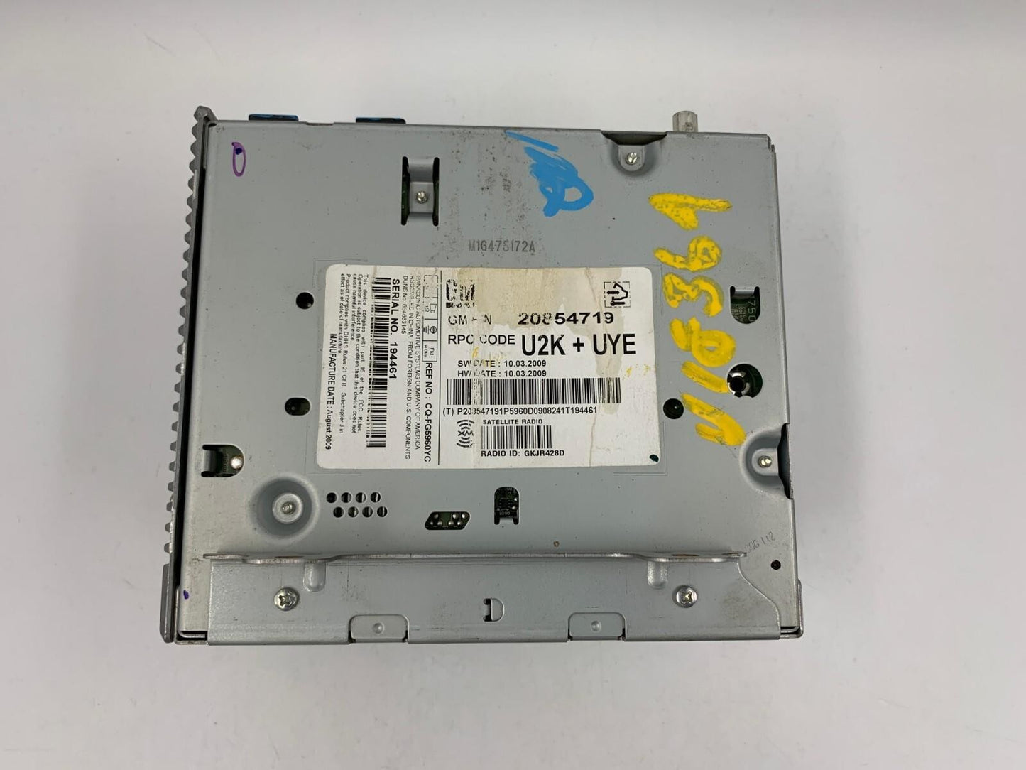 2010 Chevrolet Camaro AM FM CD Player Radio Receiver OEM D02B38020