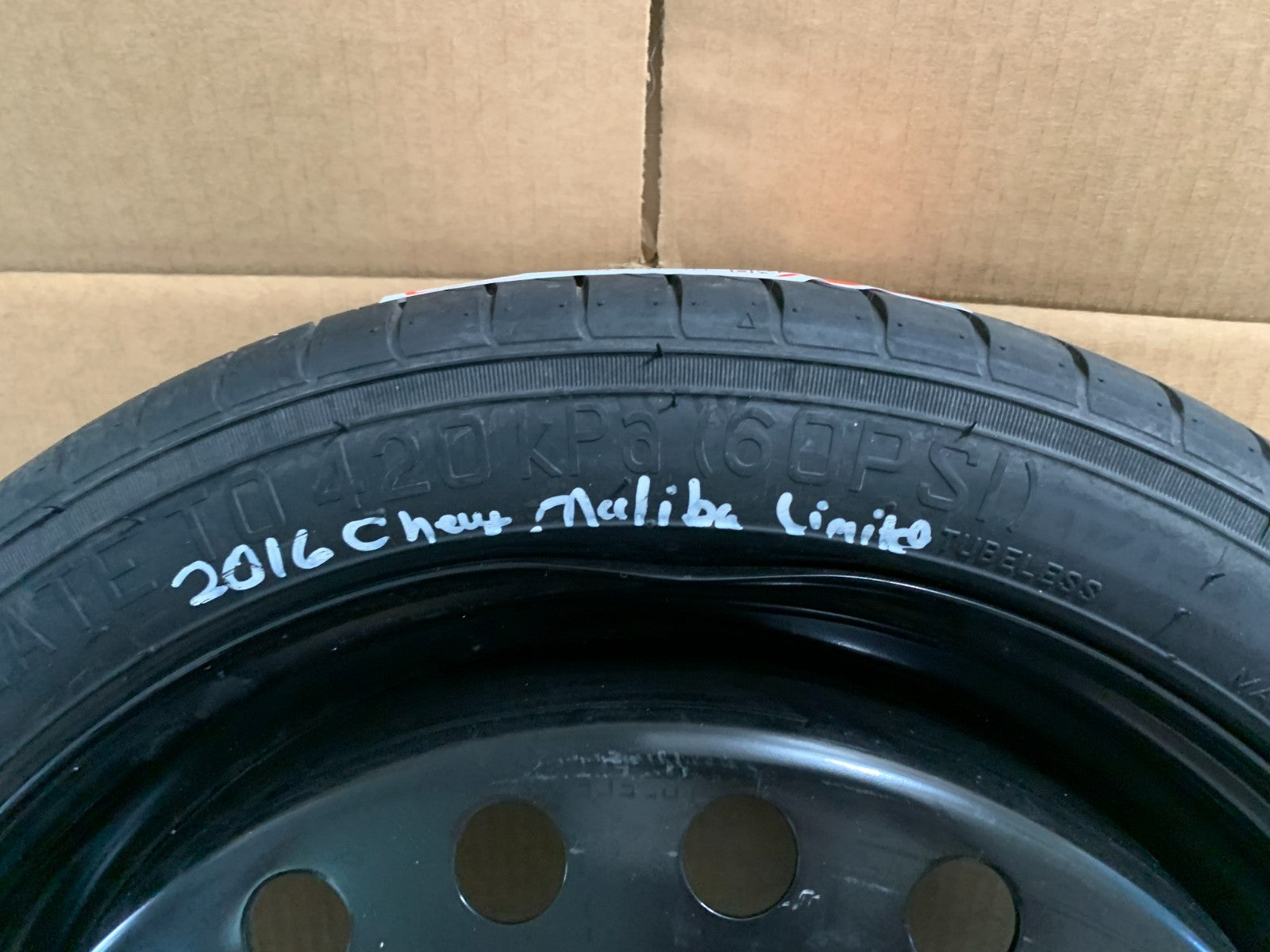 2013-2016 Chevrolet Malibu 17" Spare Tire Compact Donut T125/70R17 OEM