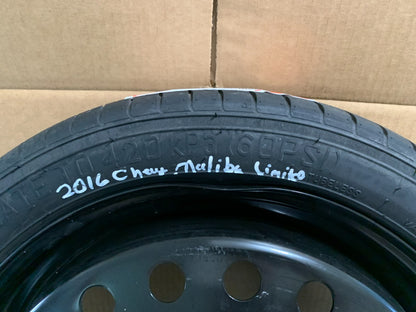 2013-2016 Chevrolet Malibu 17" Spare Tire Compact Donut T125/70R17 OEM