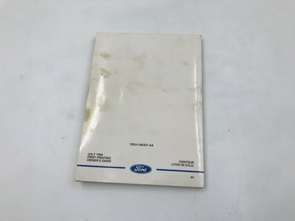 1999 Ford Contour Owners Manual Set with Case OEM B02B28009