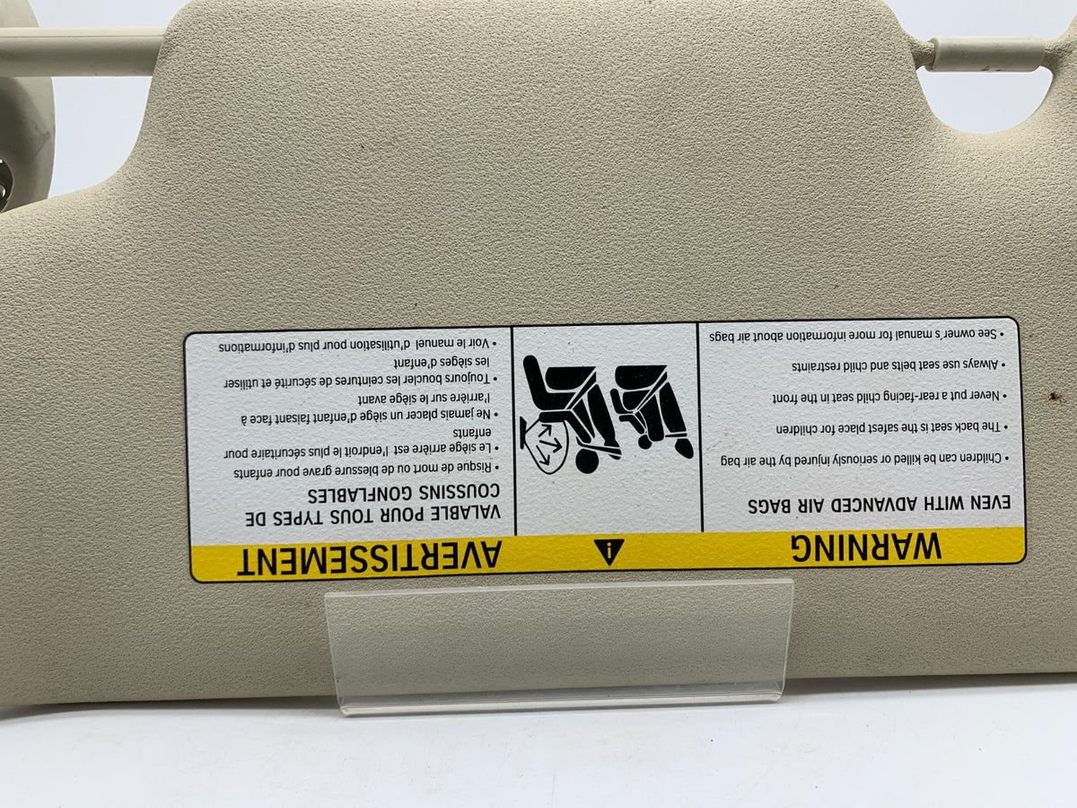 2008-2014 Mini Cooper Passenger Sun Visor Gray Illuminated OEM C04B62025