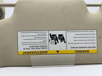 2008-2014 Mini Cooper Passenger Sun Visor Gray Illuminated OEM C04B62025