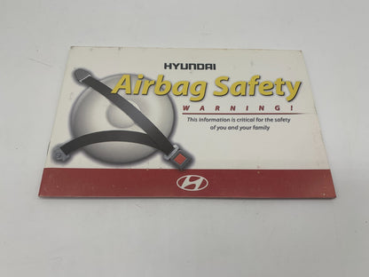 2014 Hyundai Sonata Owners Manual Includes Case OEM