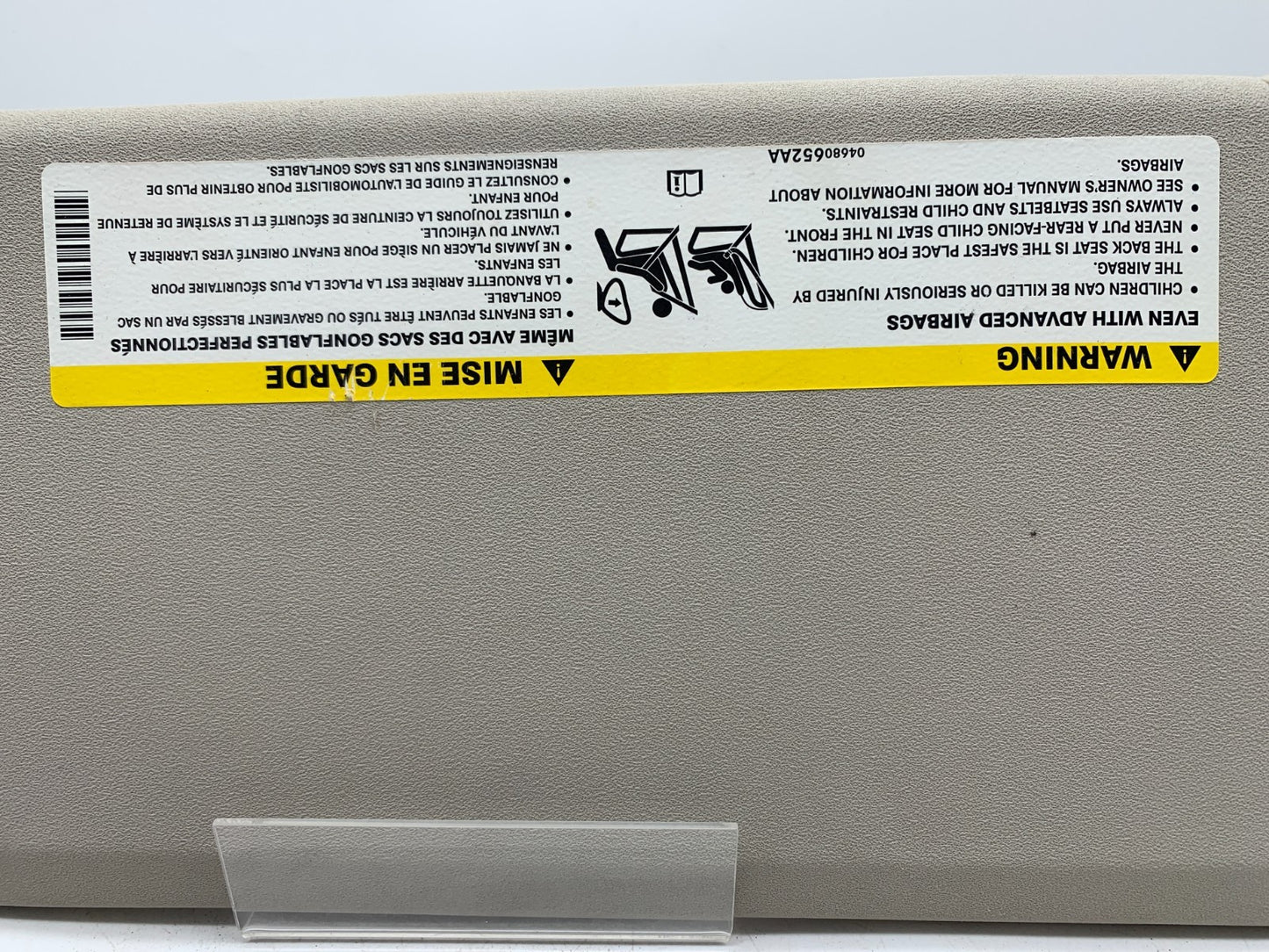 2011-2020 Dodge Journey Passenger Sun Visor Gray Illuminated OEM A01B40011