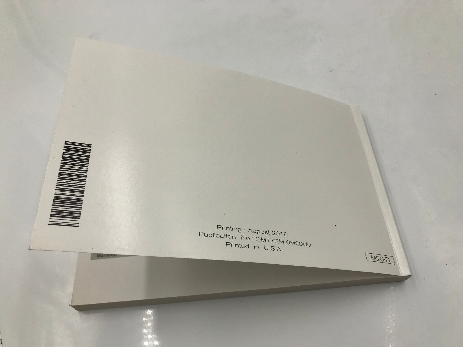 2017 Nissan NV200 Compact Cargo Owners Manual Set with Case OEM A01B35010