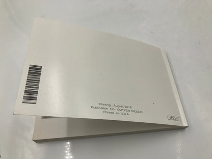 2017 Nissan NV200 Compact Cargo Owners Manual Set with Case OEM A01B35010