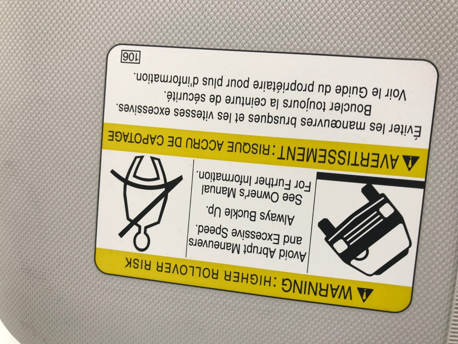 2009-2013 Subaru Forester Driver Sun Visor Gray OEM A03B37053