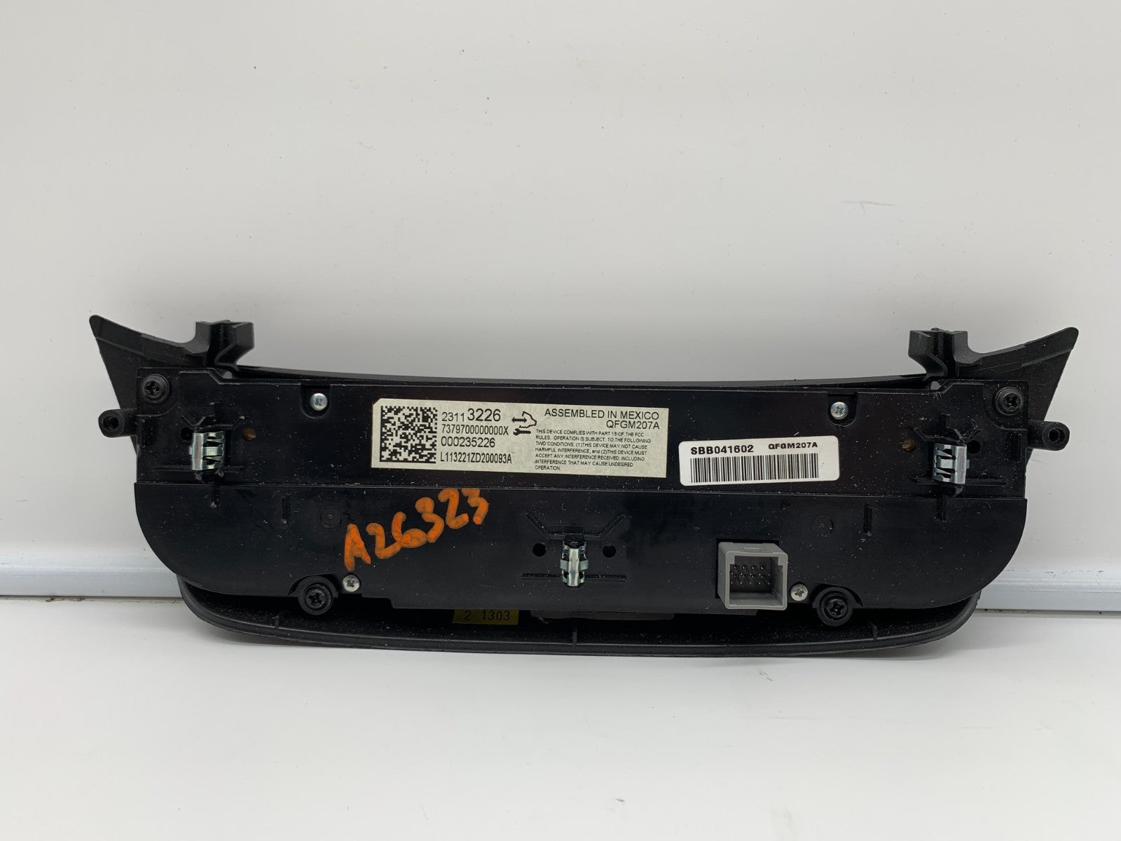 2014-2020 Chevrolet Impala AC Heater Climate Control Unit OEM C03B59006