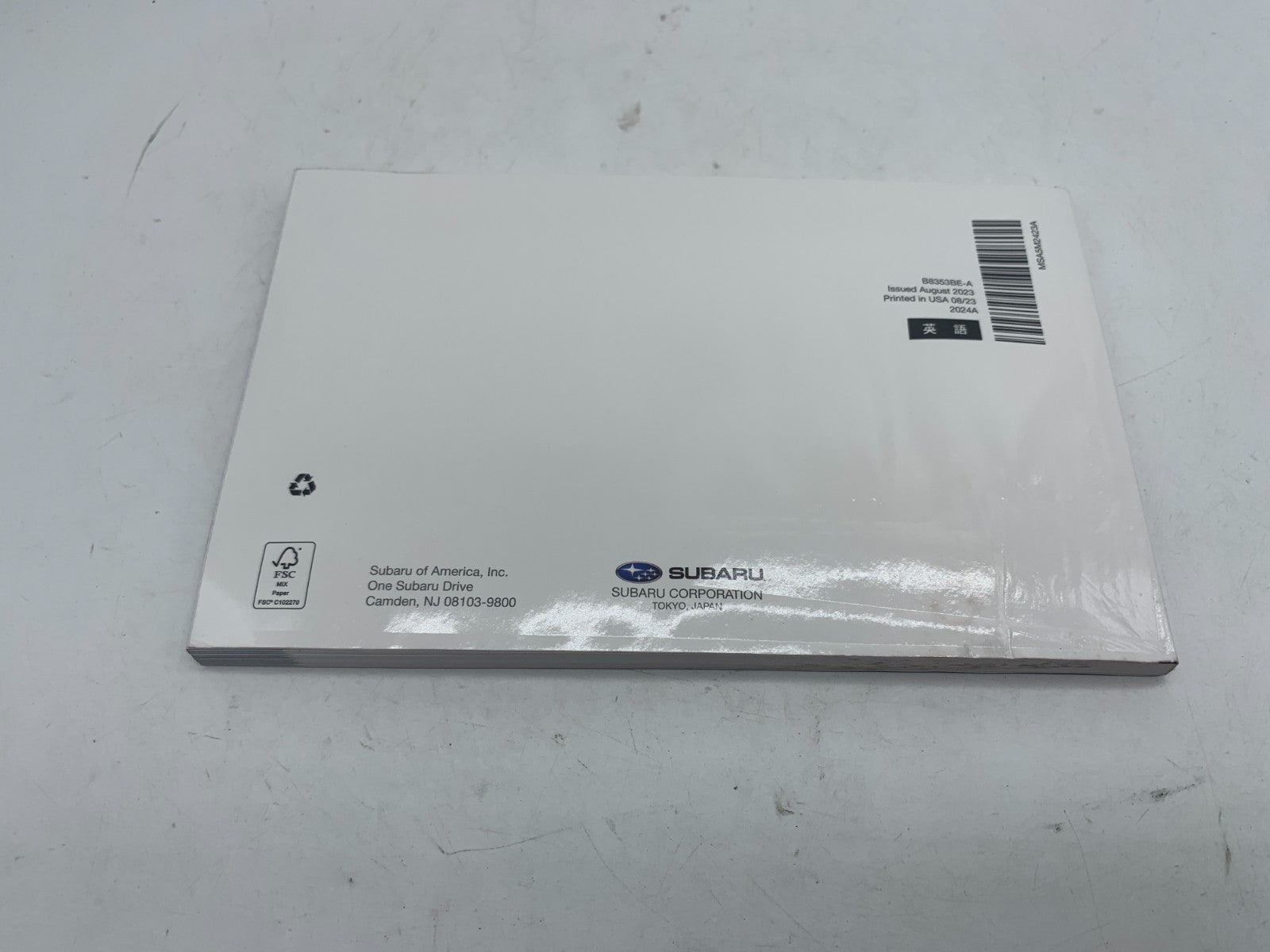 2024 Subaru Forester Owners Manual Set with Case OEM