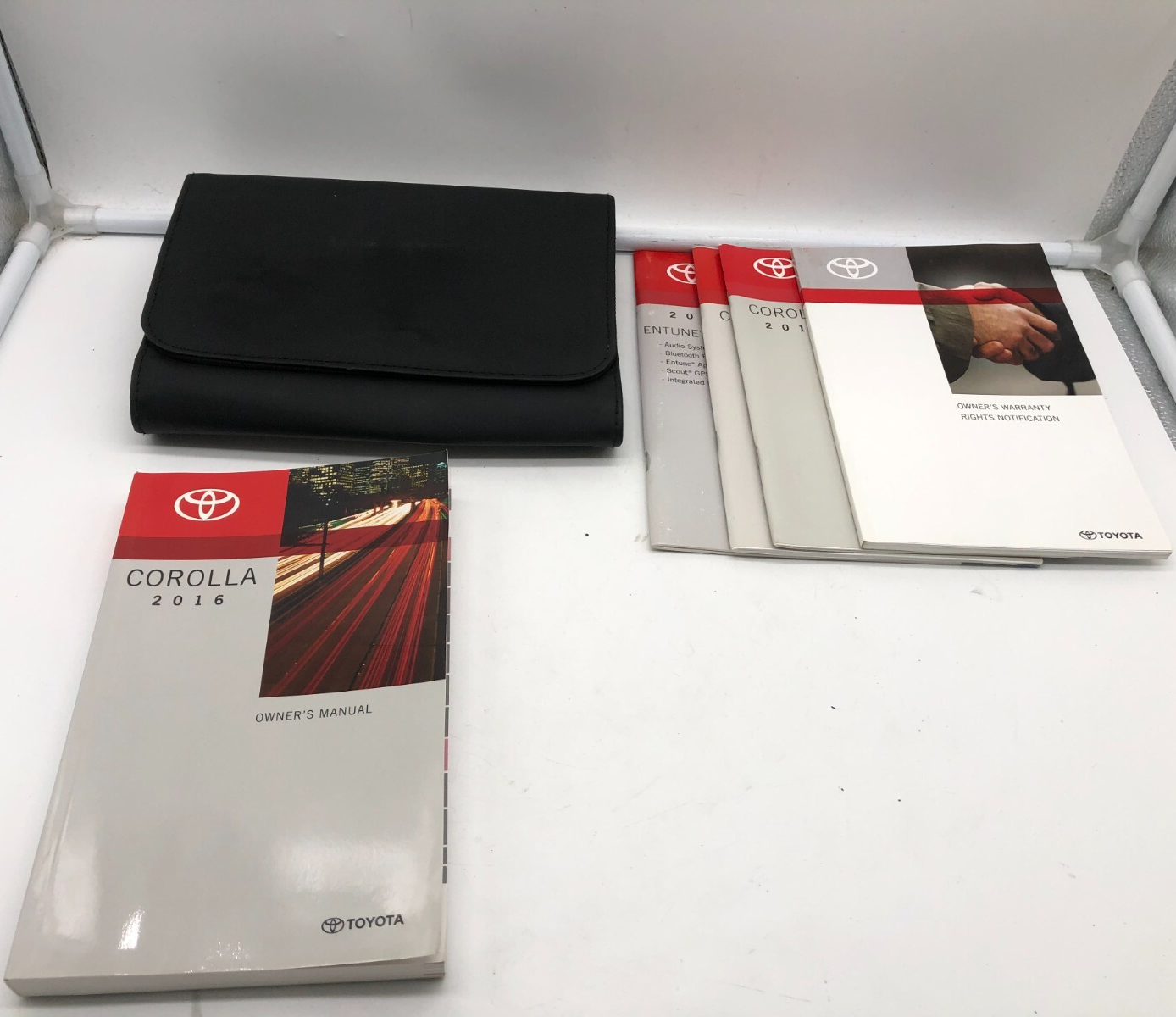 2016 Toyota Corolla Owners Manual Set with Case OEM E02B18002