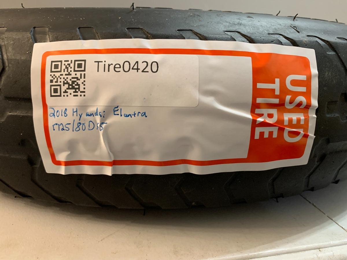 2013-2020 Hyundai Elantra 15" Spare Tire Compact Donut T125/80D15 OEM