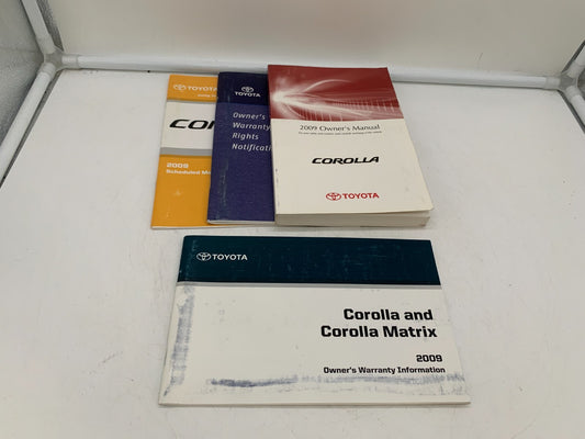 2009 Toyota Corolla Owners Manual Set OEM D01B60005