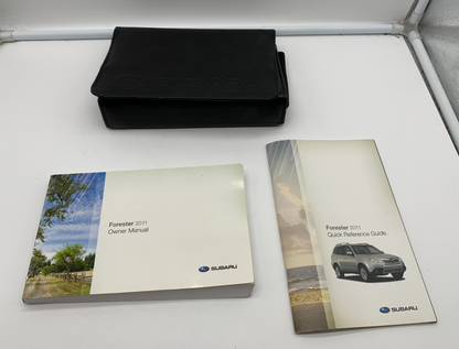 2011 Subaru Forester Owners Manual Set with Case OEM A01B44009