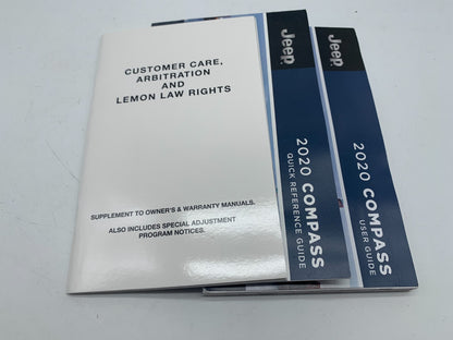 2020 Jeep Compass Owners Manual Set with Case OEM A02B21041