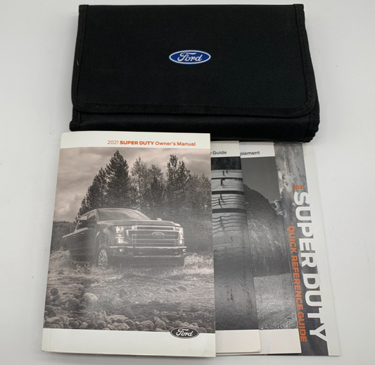 2021 Ford Super Duty Owners Manual Set with Case OEM E04B35010
