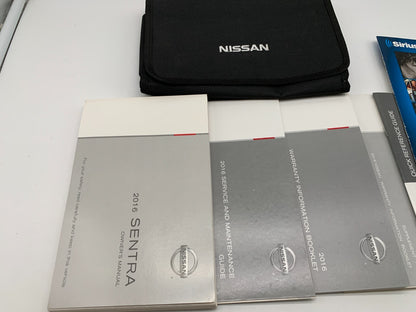 2016 Nissan Sentra Owners Manual Set with Case OEM B04B55052