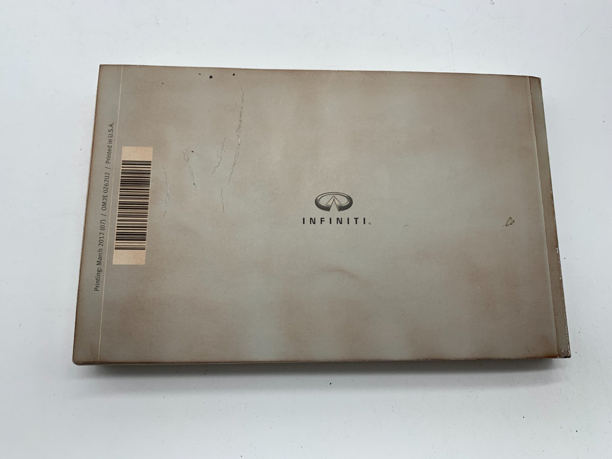 2012 Infiniti QX Owners Manual Set with Case OEM B02B56008