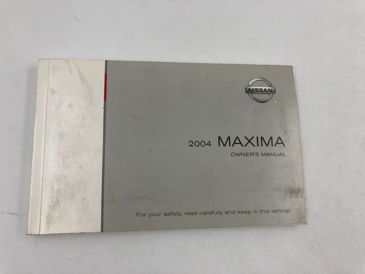 2004 Nissan Maxima Owners Manual OEM
