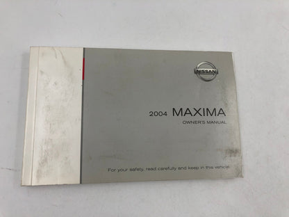 2004 Nissan Maxima Owners Manual OEM