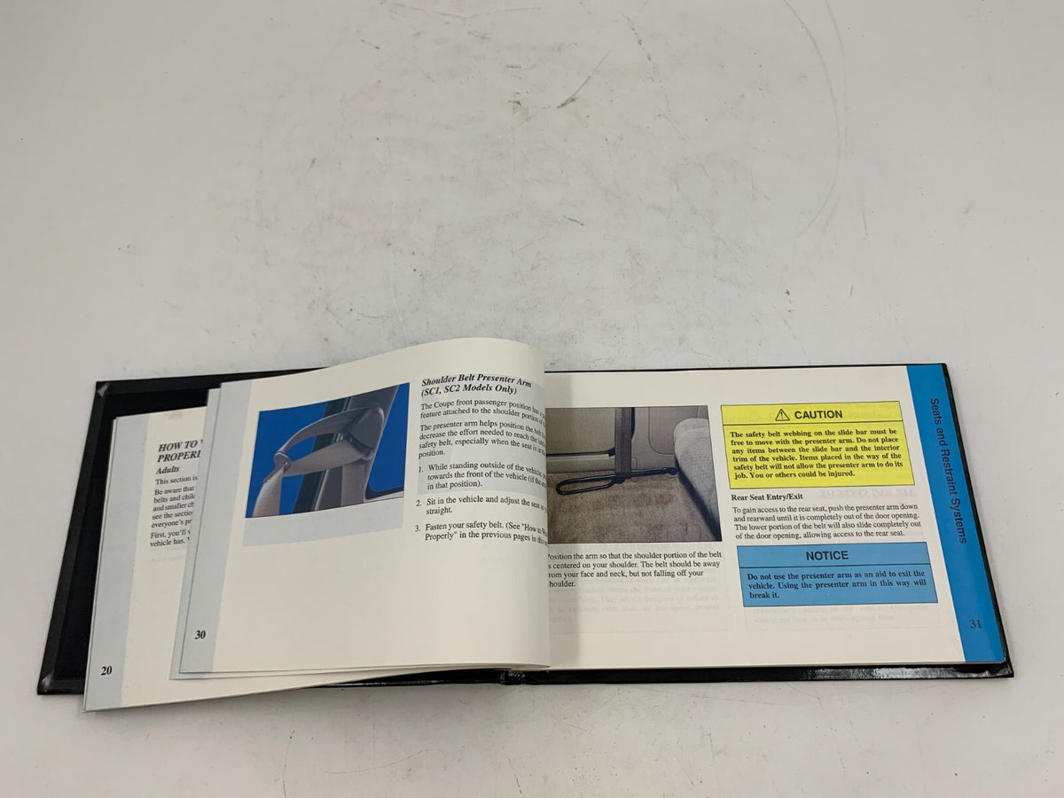 2001 Saturn S Series Owners Manual OEM D01B13007