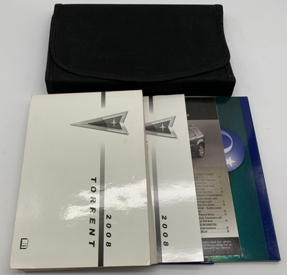 2008 Pontiac Torrent Owners Manual Set with Case OEM B04B20013