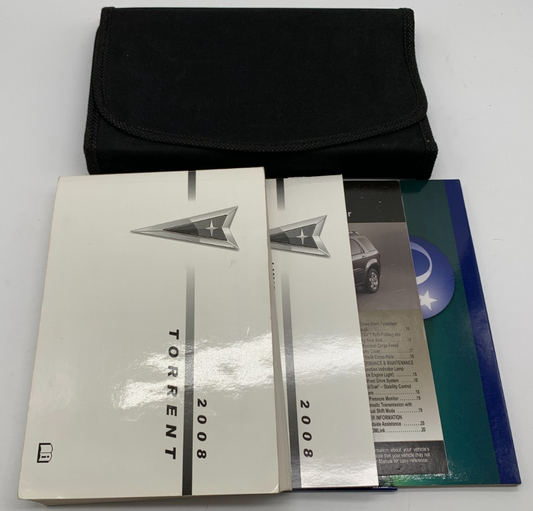 2008 Pontiac Torrent Owners Manual Set with Case OEM B04B20013