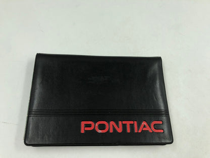 2000 Pontiac Montana Owners Manual with Case OEM B01B09004