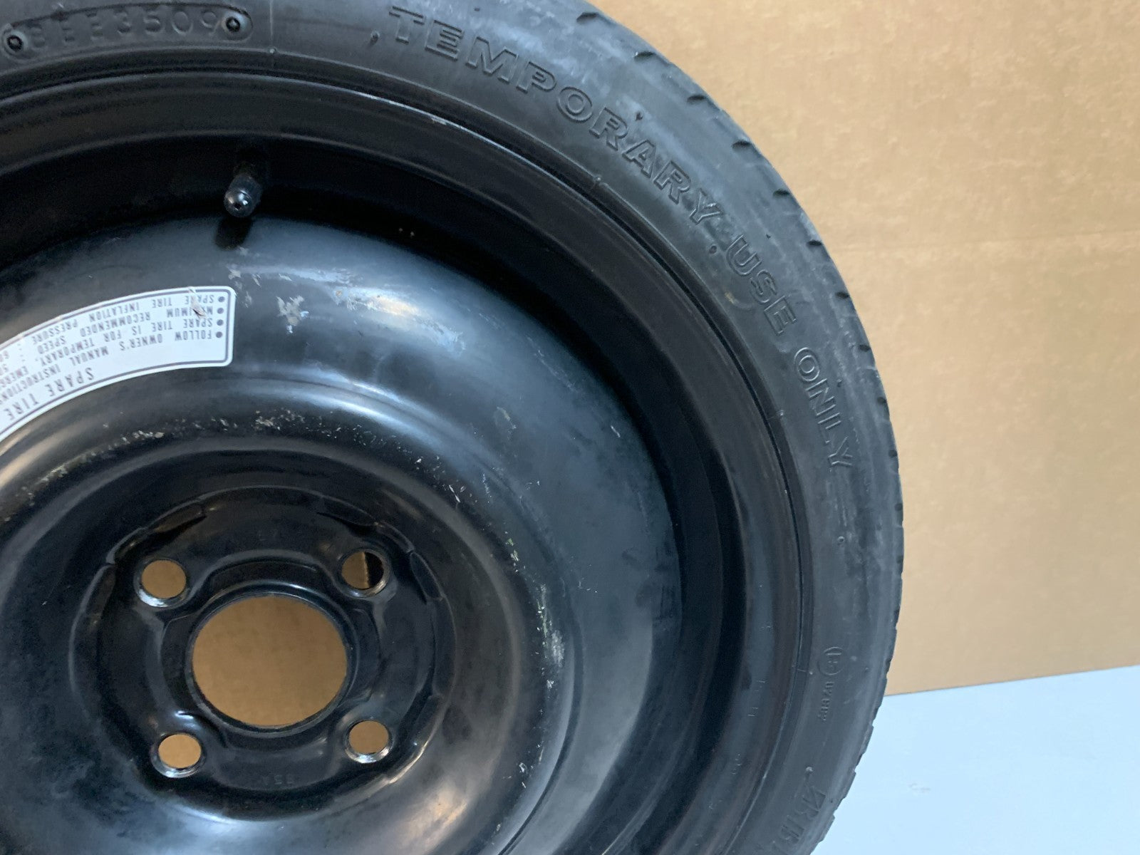2010-2015 Honda Fit Insight 15" Spare Tire Compact Donut T125/70D15 4 lug