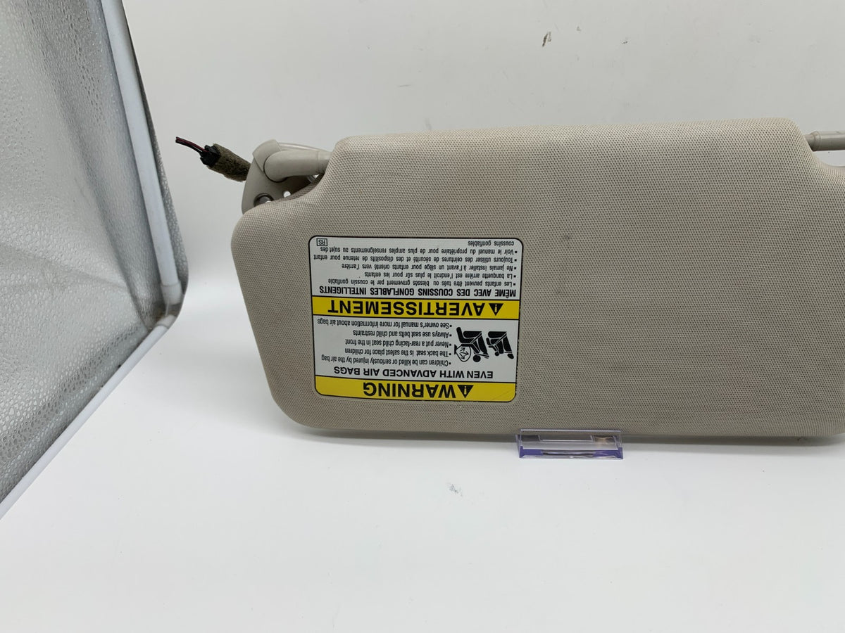 2010-2014 Subaru Legacy Passenger Sun Visor Gray Illuminated OEM A02B07020