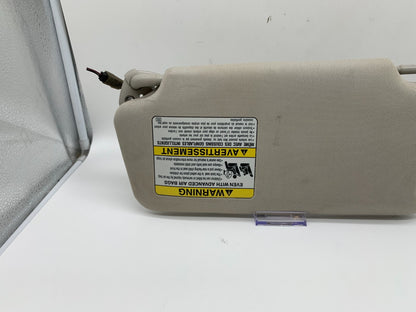 2010-2014 Subaru Legacy Passenger Sun Visor Gray Illuminated OEM A02B07020