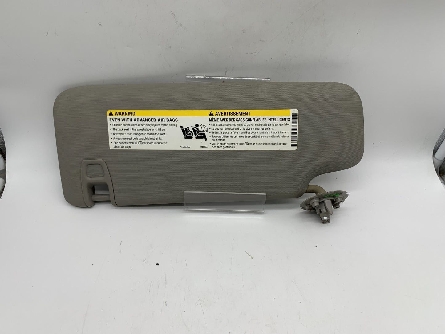 2011-2016 Chevrolet Cruze Passenger Sun Visor Sunvisor Gray OEM E01B07030