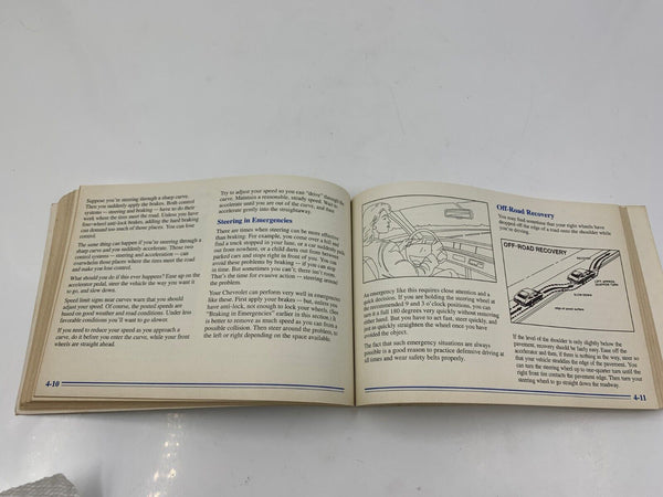 1996 Chevrolet Lumina Owners Manual Handbook with Case OEM H03B46055