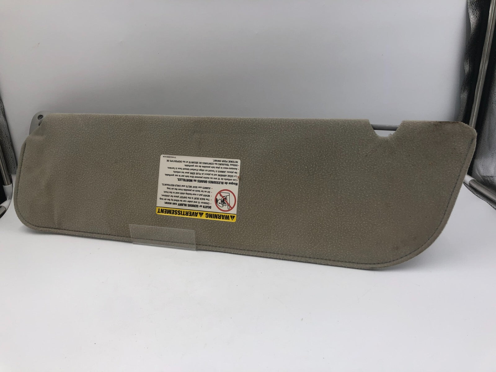 2003-2008 Ford E-350 Passenger Sun Visor Gray OEM E02B44066