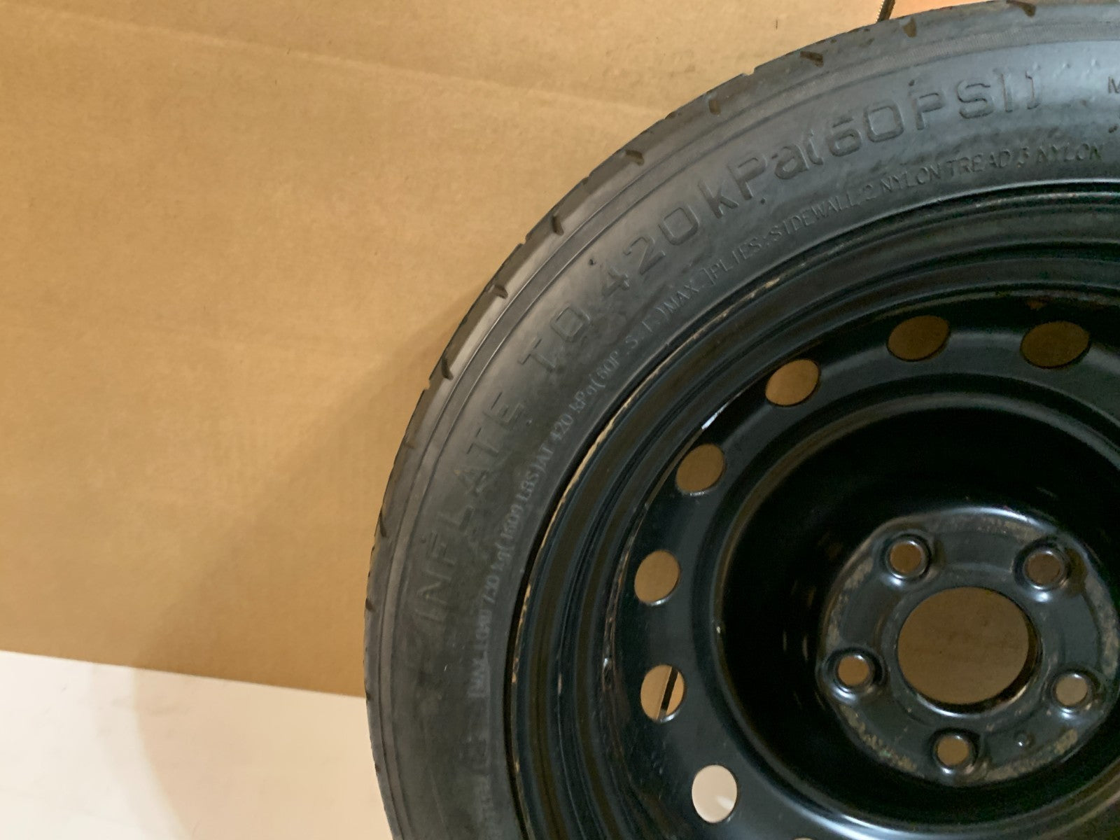2011-2018 Kia Optima 16" Spare Tire Compact Donut T125/80D16 OEM Spare