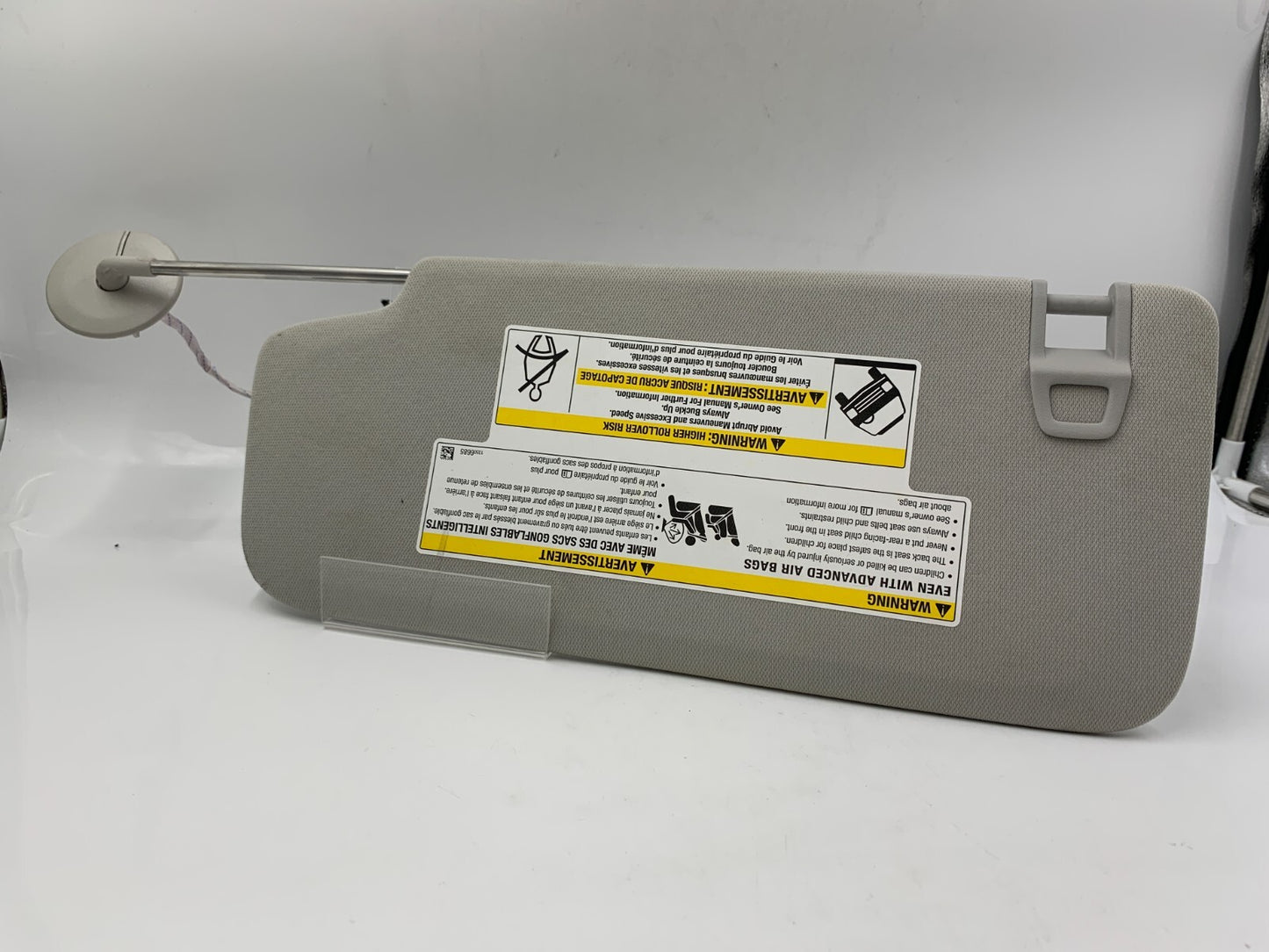 2021-2022 Chevrolet Trailblazer Passenger Sun Visor Gray OEM A03B13037