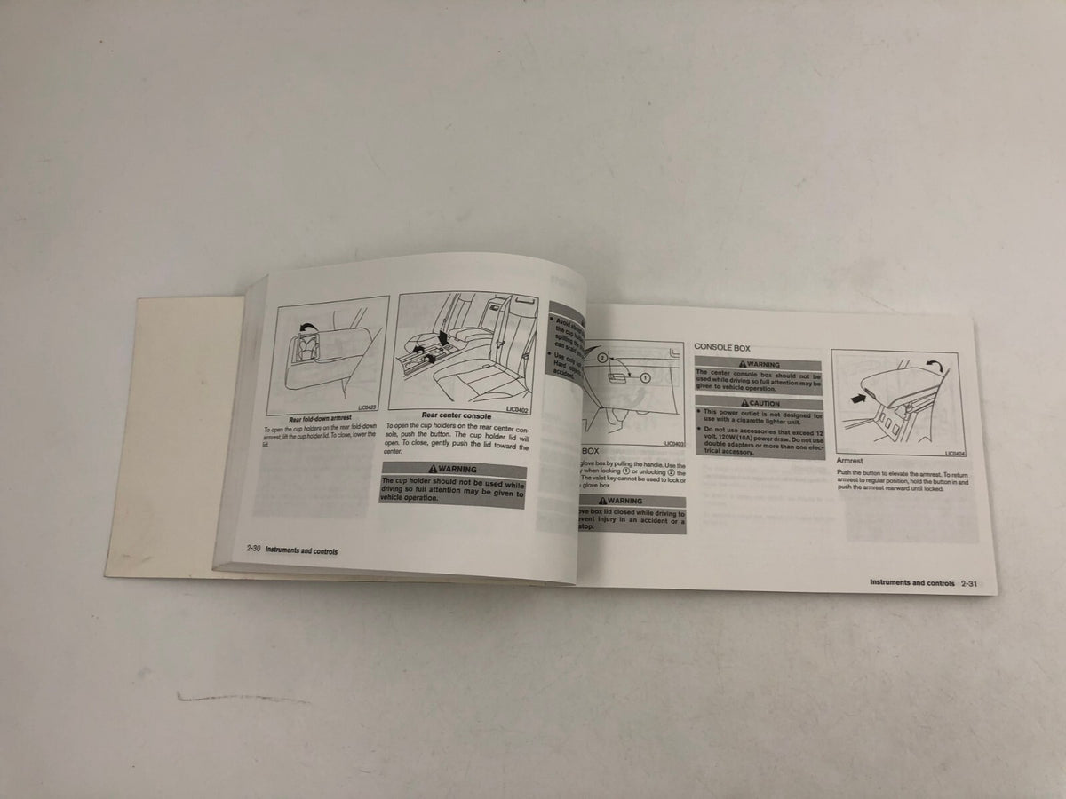 2004 Nissan Maxima Owners Manual OEM