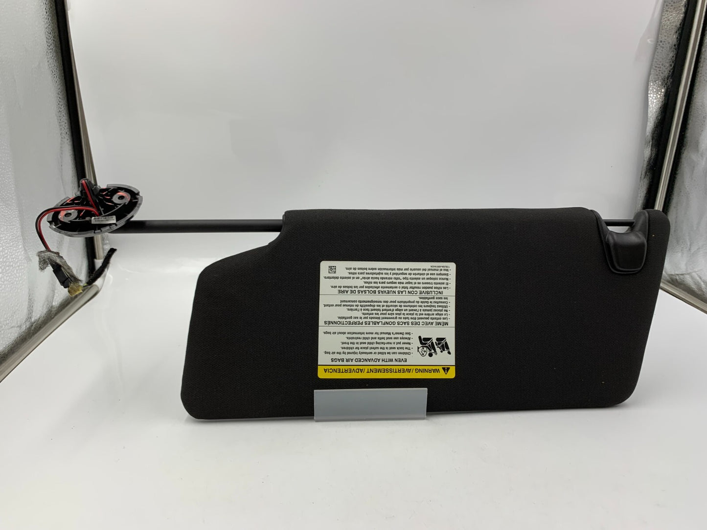 2011-2015 Ford Explorer Passenger Sun Visor Illuminated Black OEM E01B57004