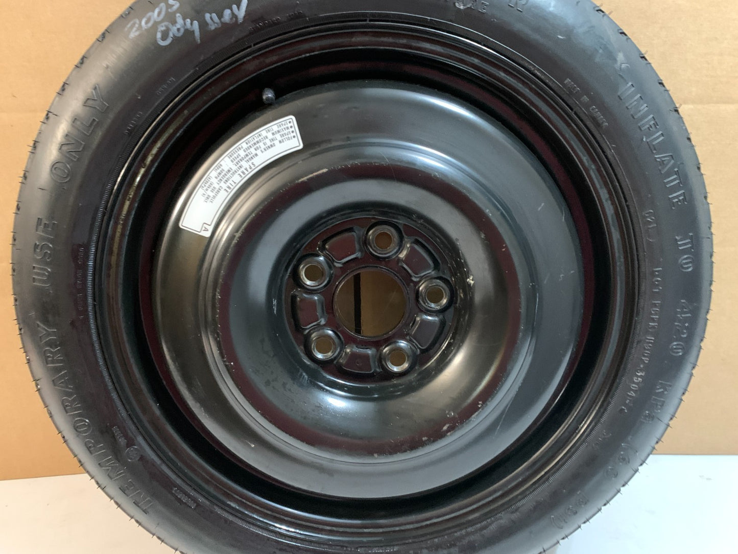 2005-2010 Honda Odyssey 17" Spare Tire Wheel Compact Donut T135/80D17