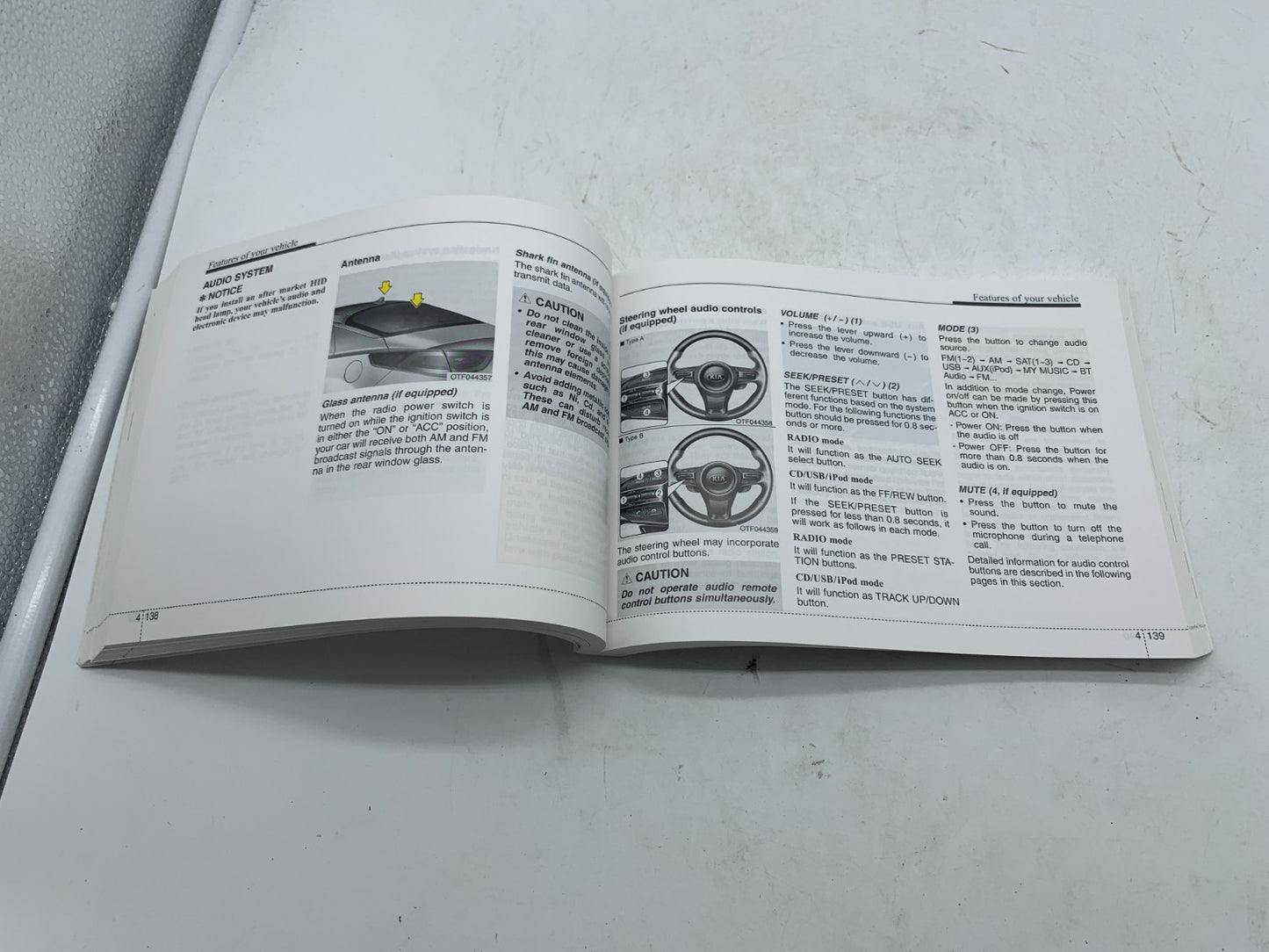 2015 Kia Optima Sedan Owners Manual OEM A04B55005