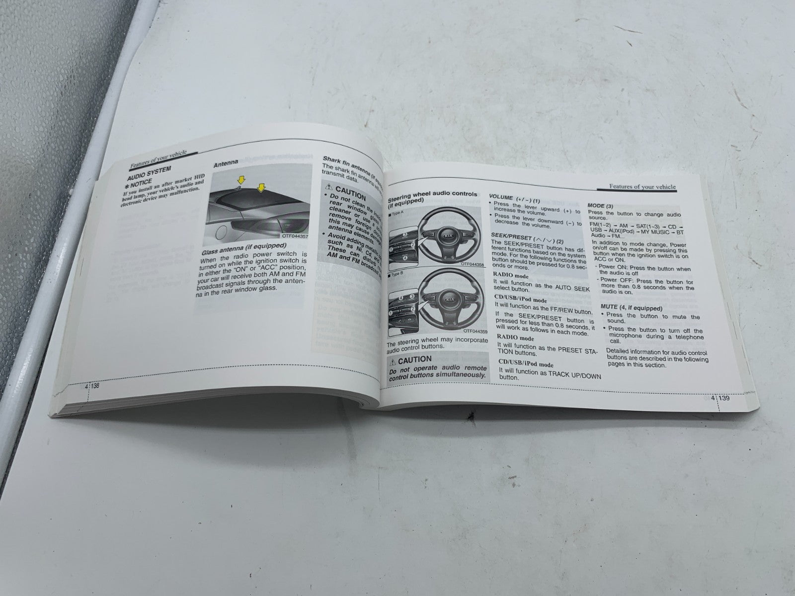 2015 Kia Optima Sedan Owners Manual OEM A04B55005